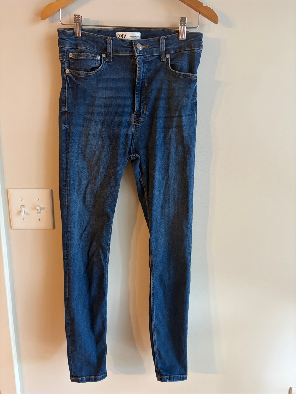 Zara Navy Skinny Jeans